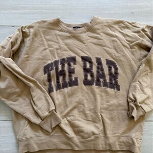 The Bar Tan Sweatshirt